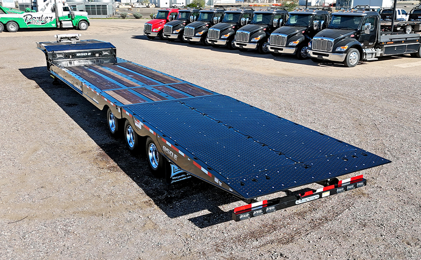 2026 landoll l950E 51-15 traveling tail trailer - 04 - aerial rear view