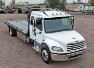 2025 freightliner m2 - jerr-dan rollback tow truck - 05 - front, passenger side angle view