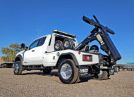 2026 ford F450 Jerr-Dan repo tow truck - 04 - driver side rear angle view, low angle
