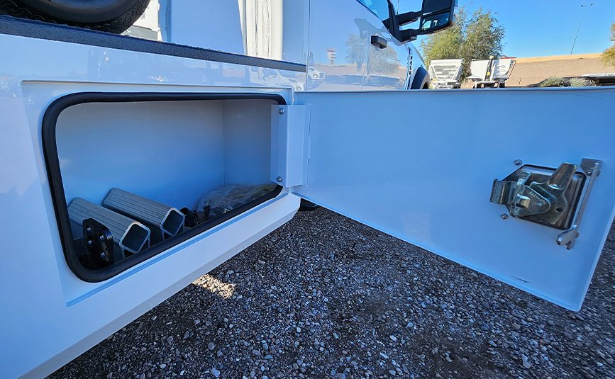2026 ford F450 Jerr-Dan repo tow truck - 16 - open toolbox