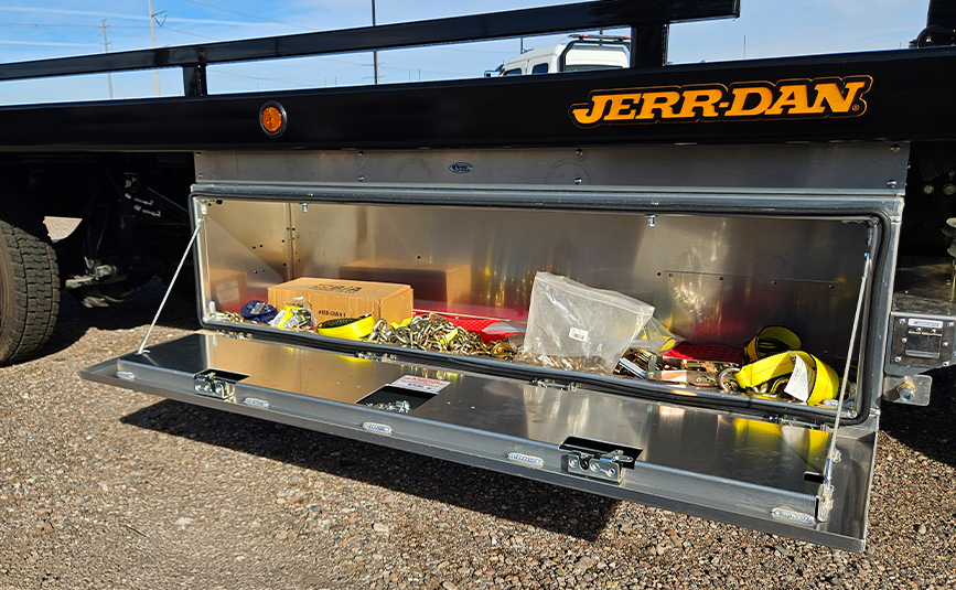 2026 freightliner jerr-dan rollback - 15-1 - passenger side toolbox open