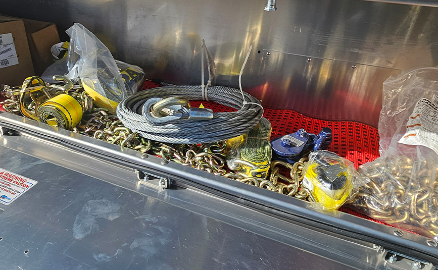 2026 freightliner m2 jerr-dan rollback tow truck - 14 - chains, tow gear