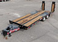 2026 interstate 40 DLA tag trailer - 02 - aerial top view, wood deck