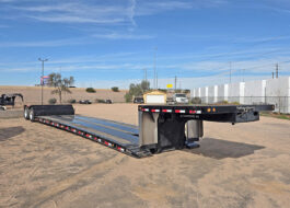 2026 used alpha hd a80hdgc-m mini deck double drop trailer - 01 - side view