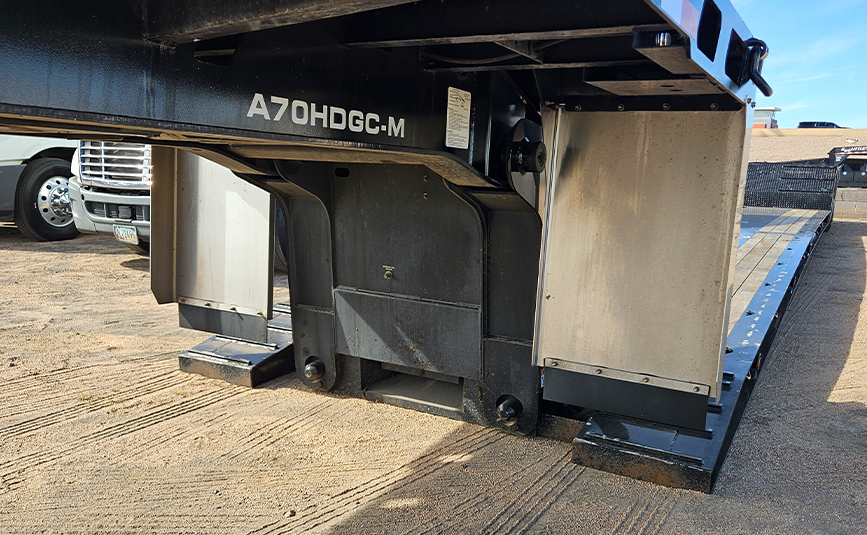 2026 used alpha hd a80hdgc-m mini deck double drop trailer - 07 - detachable gooseneck