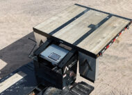 2026 used alpha hd a80hdgc-m mini deck double drop trailer - 08 - aerial view, gooseneck