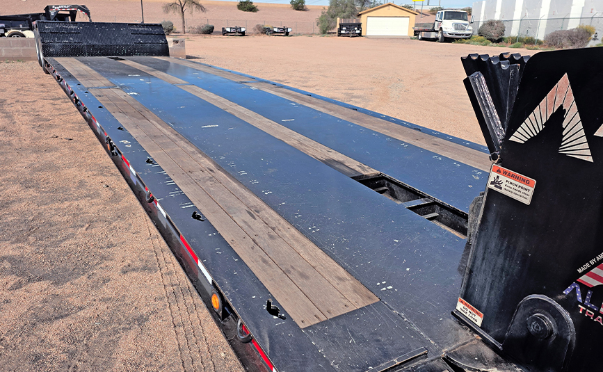 2026 used alpha hd a80hdgc-m mini deck double drop trailer - 13 - main deck