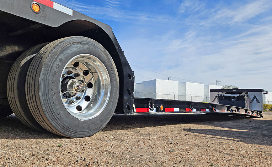 2026 used alpha hd a80hdgc-m mini deck double drop trailer - 20 - mini deck