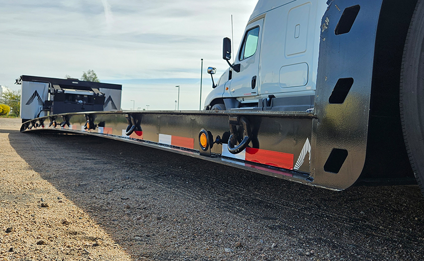 2026 used alpha hd a80hdgc-m mini deck double drop trailer - 21 - mini deck ground clearance