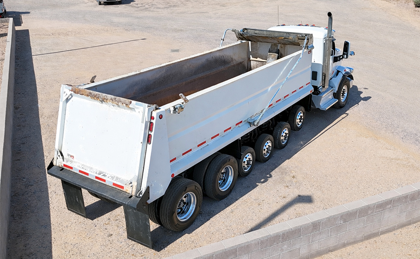 Used 2022 Peterbilt 567 Simple 18 dump truck for sale