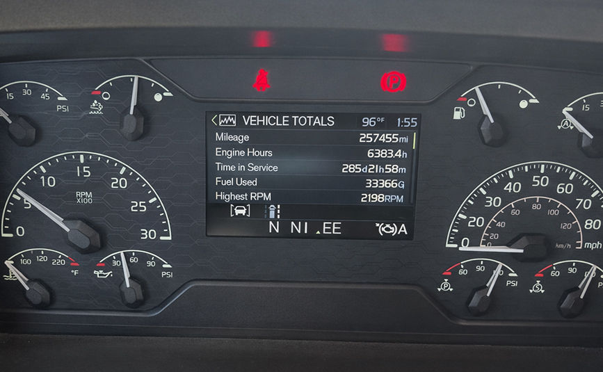 2024 used Volvo VNL64T860 sleeper cab truck - 15-2 - instrument cluster, speedometer, odometer