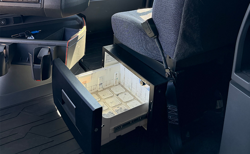 2025 volvo VNL64T760 sleeper cab truck - 24 - under seat storage