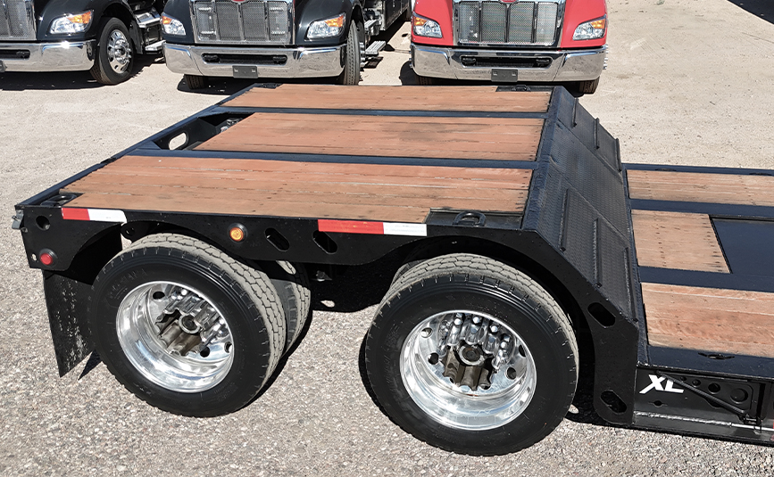 2021 xl specialized xl80mfg double drop trailer - 11 - rear axles, wheels, tires