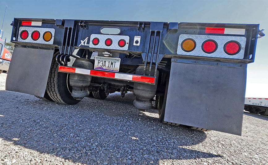 2021 xl specialized xl80mfg double drop trailer - 13 - trailer rear, bumper, mudflaps, air ride suspension