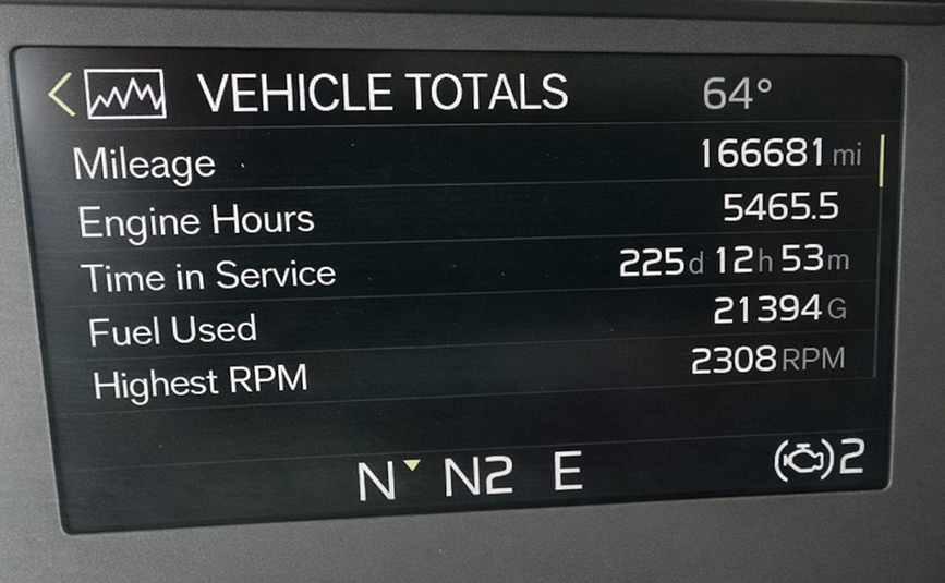 2024 volvo sleeper cab truck - 24 - mileage, engine hours