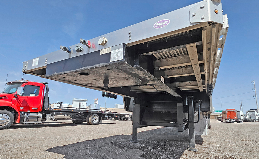 2025 used dorsey drop deck trailer - 08 - king pin, landing legs