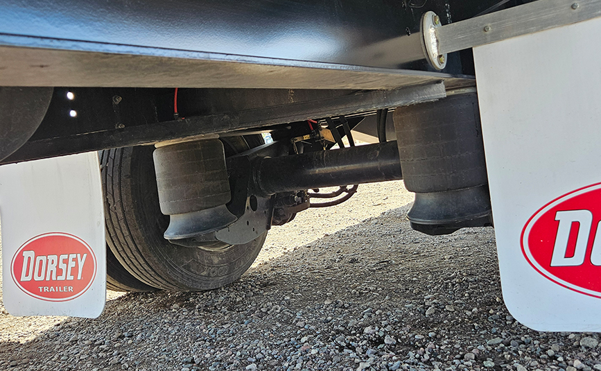 2025 used dorsey drop deck trailer - 15 - air ride suspension axle