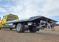 2027 international mv607 jerr-dan rollback yellow tow truck - 05 - rear, driver side, tires, wheel lift