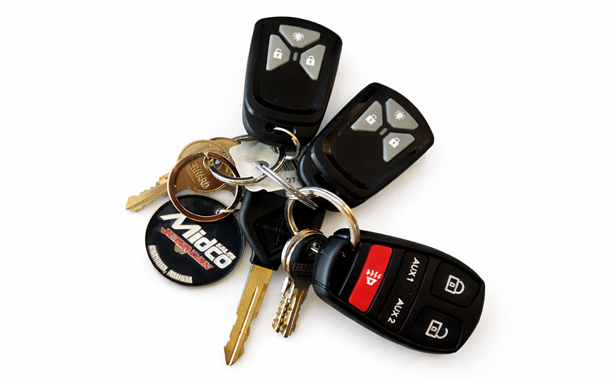 2027 international mv607 jerr-dan rollback yellow tow truck - 36 - keys