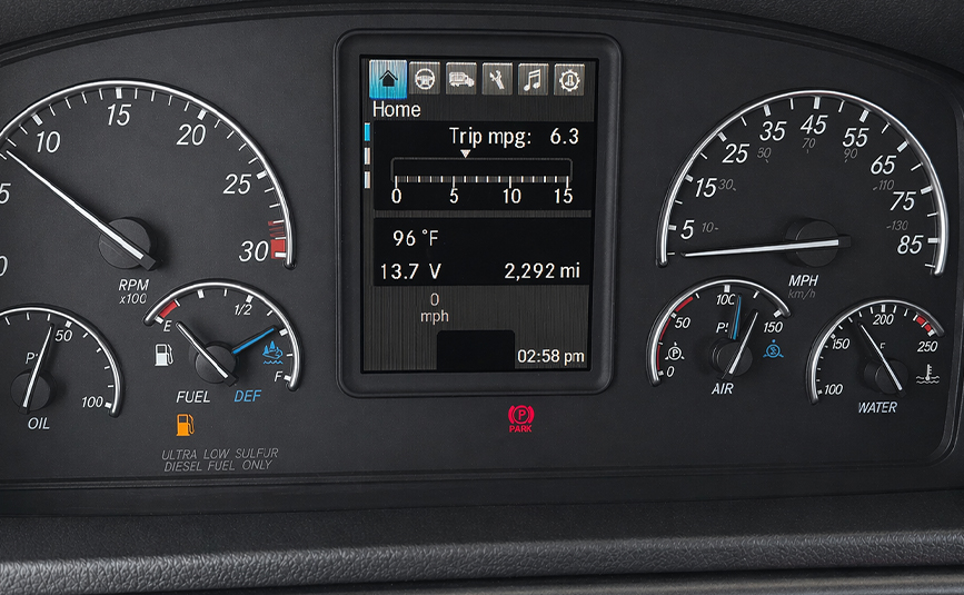 Freightliner Landoll Loadoll II rollback carrier - 30 - instrument cluster, speedometer, odometer