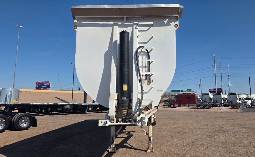 2019 used cps high side demo end dump trailer - 04 - hoist ram