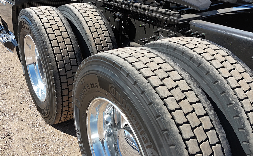 2023 volvo vnl860 globetrotter used sleeper cab - 12 - tire tread