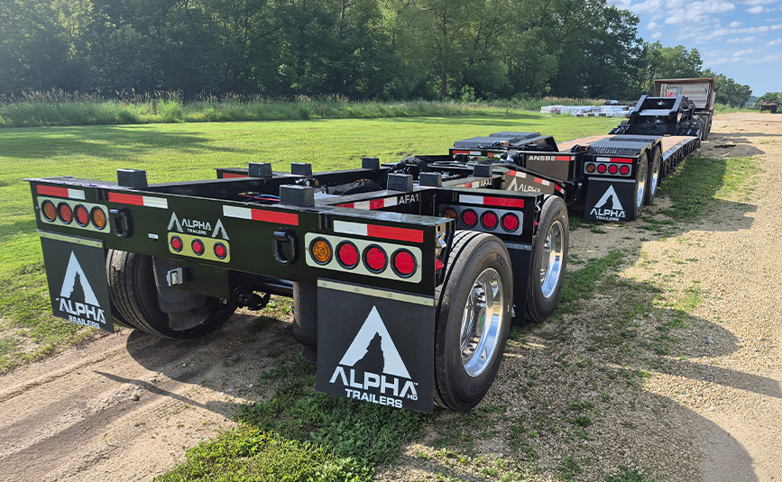 2027 Alpha HD A120HDG-2F Lowboy w/ Jeep Dolly, Flip Axles