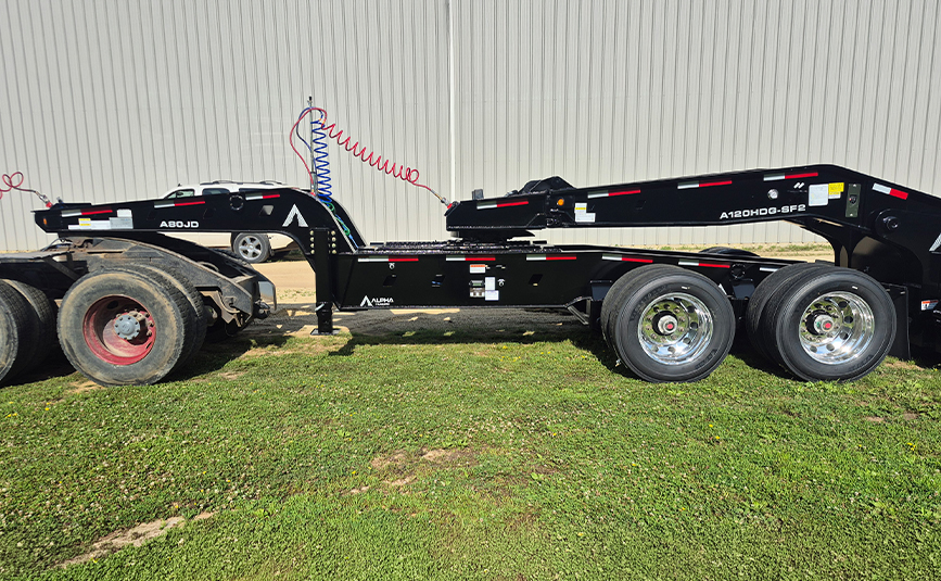 2027 Alpha HD A120HDG-2F Lowboy w/ Jeep Dolly, Flip Axles
