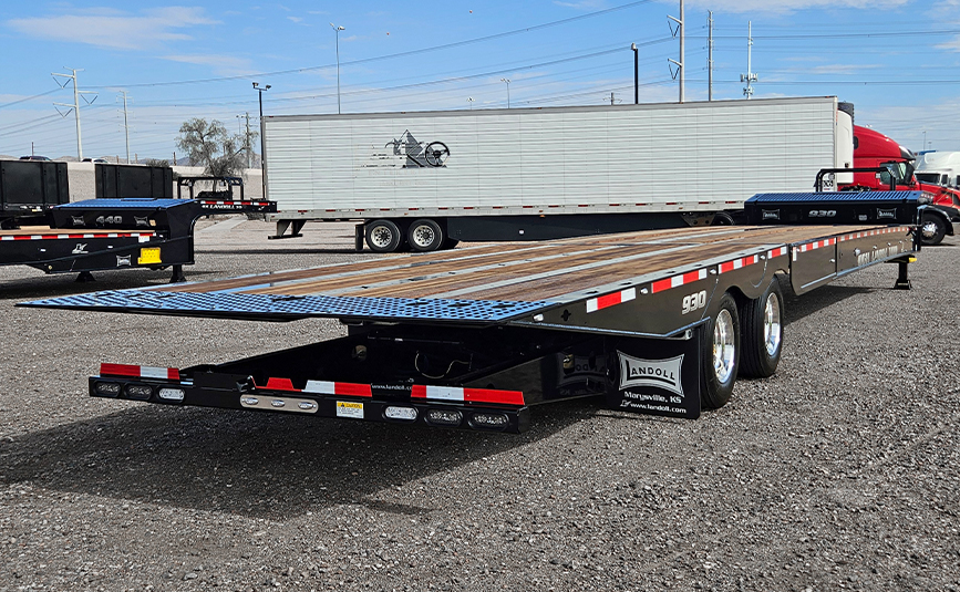 2027 landoll 930 51-15 black hydraulic tail trailer - 06 - rear bumper
