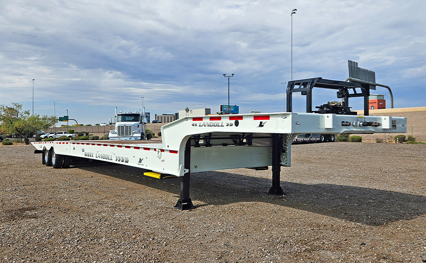 2027 landoll 930 traveling axle trailer white - 02 - for sale at Midco Sales in AZ