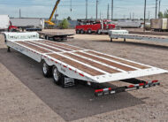 2027 landoll 930 traveling axle trailer white - 04 - rear view, bumper