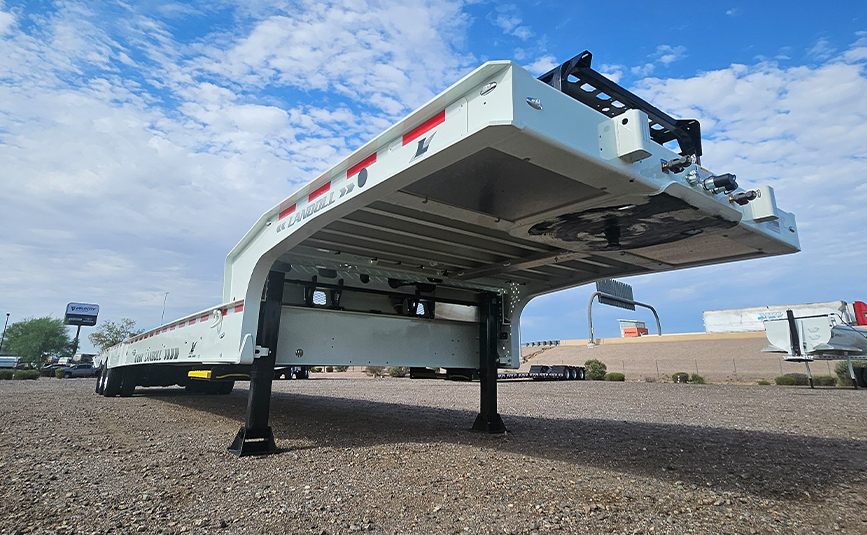 2027 landoll 930 traveling axle trailer white - 06 - king pin