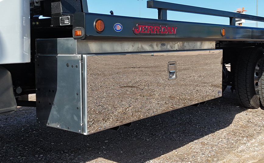 2027 freightliner m2 jerr-dan rollback tow truck - 16 - driver side toolbos