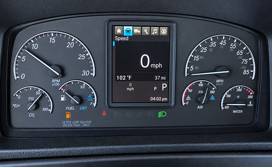 2027 freightliner m2 jerr-dan rollback tow truck - 24 - instrument cluster