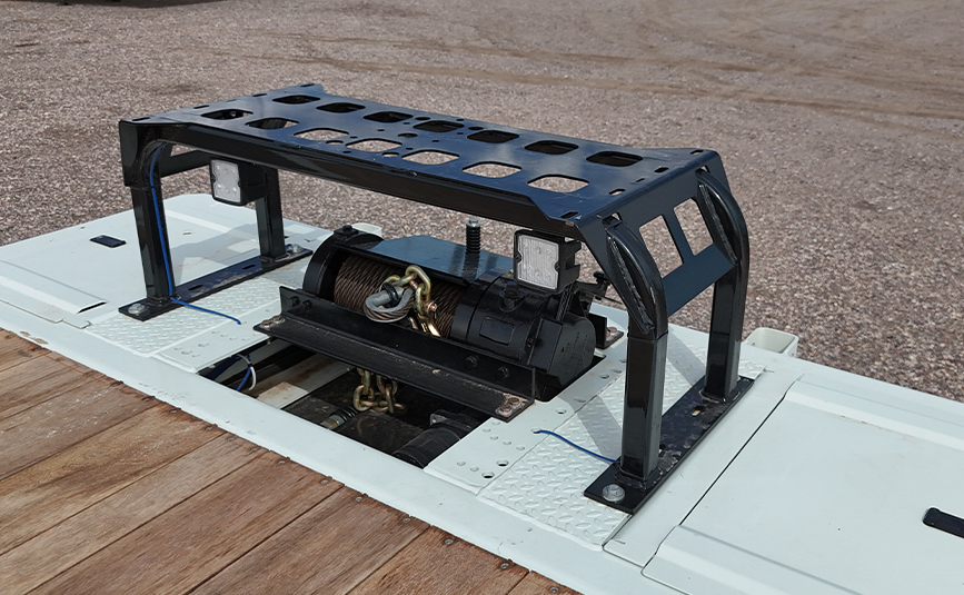 2027 landoll 440 50ca traveling axle trailer - 14 - winch