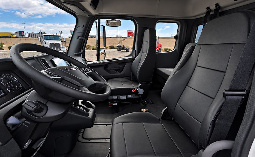 2027 freightliner m2 - jerr-dan rollback tow truck - 26 - cab interior