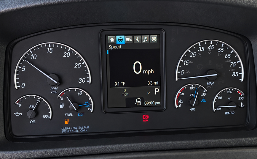 2027 freightliner m2 - jerr-dan rollback tow truck - 32 - instrument cluster