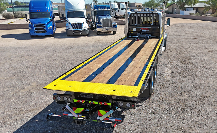 2027 peterbilt 567 jerr-dan industrial carrier tow truck - 05 - rear view, wheel lift