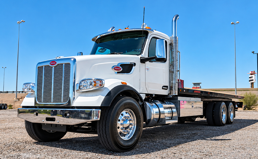 2027 peterbilt 567 jerr-dan industrial carrier tow truck - 07 - front driver side